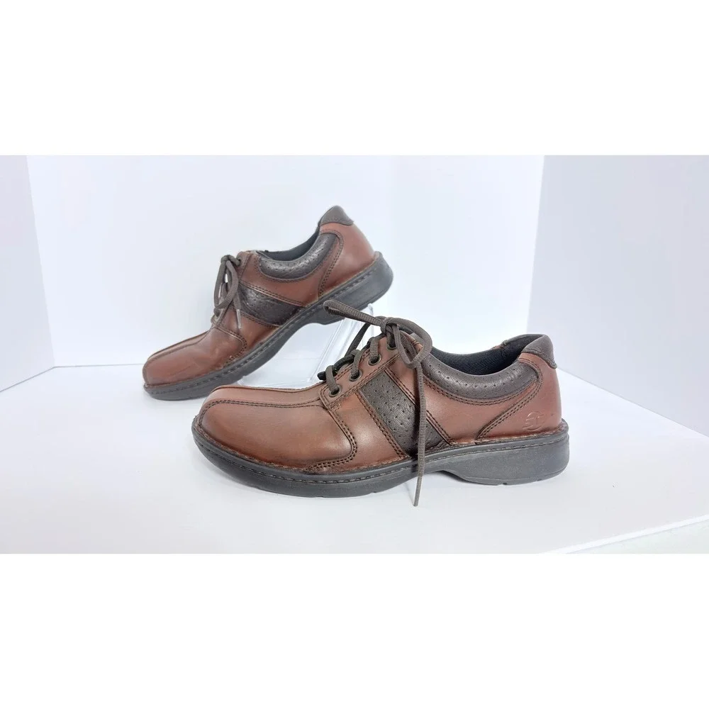 Streetcars Diplomat Brown Leather Oxford Shoes Men Size 8 Office Comfort Work